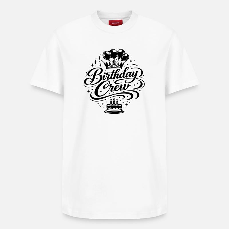 Célébration de l’équipe d’anniversaire - T-shirt unisexe décontracté en coton Supima – de SPREAD - blanc