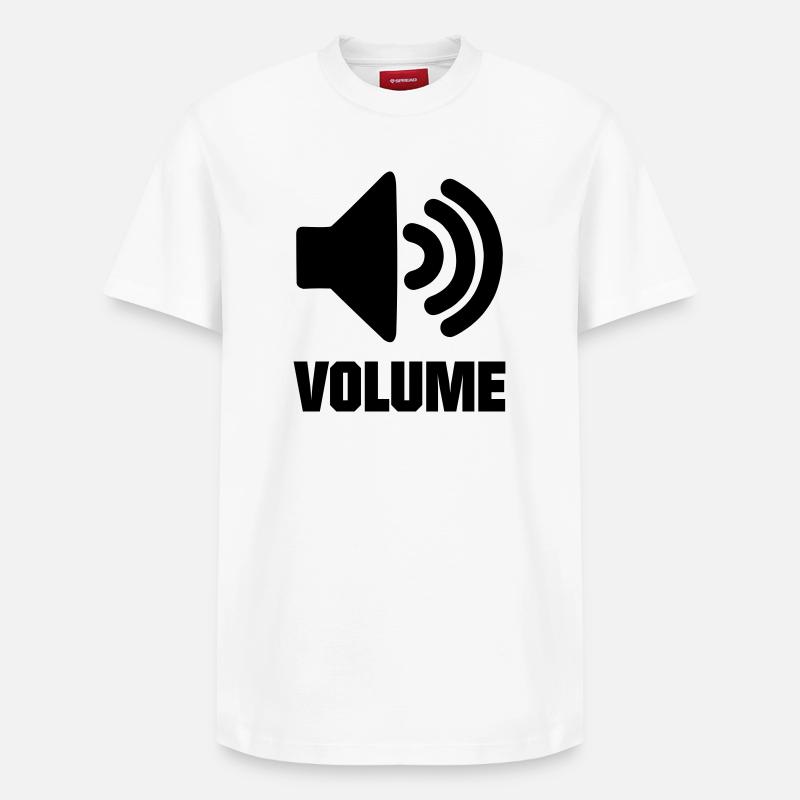 Bouton de volume - T-shirt unisexe décontracté en coton Supima – de SPREAD - blanc