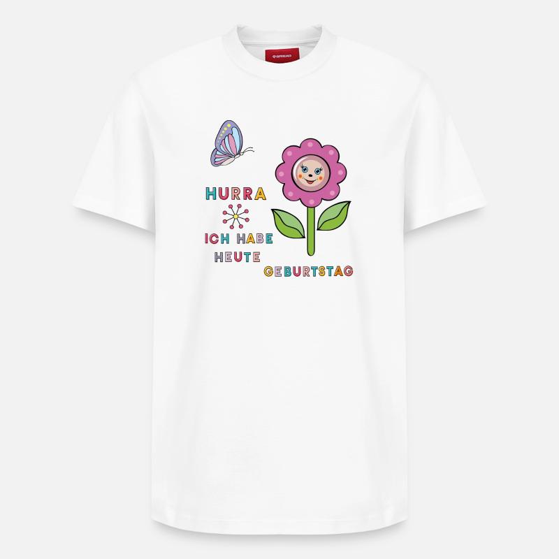 Anniversaire - T-shirt unisexe décontracté en coton Supima – de SPREAD - blanc
