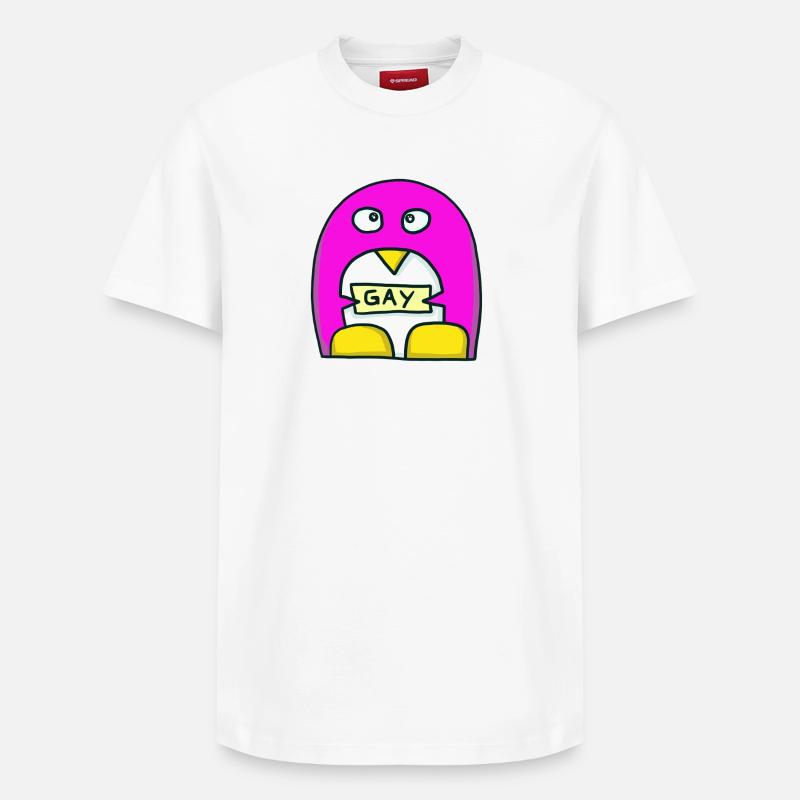 gay - T-shirt unisexe décontracté en coton Supima – de SPREAD - blanc