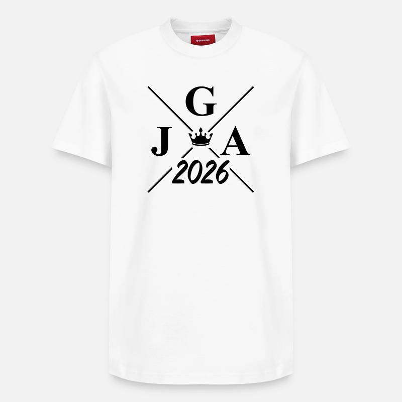 Jga 2026 Logo - T-shirt unisexe décontracté en coton Supima – de SPREAD - blanc