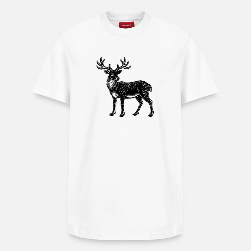 Renne - T-shirt unisexe décontracté en coton Supima – de SPREAD - blanc