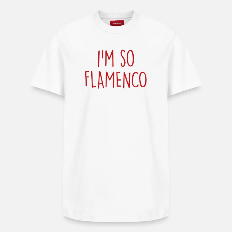 Flamenco Espagne espagnole - T-shirt unisexe décontracté en coton Supima – de SPREAD - blanc