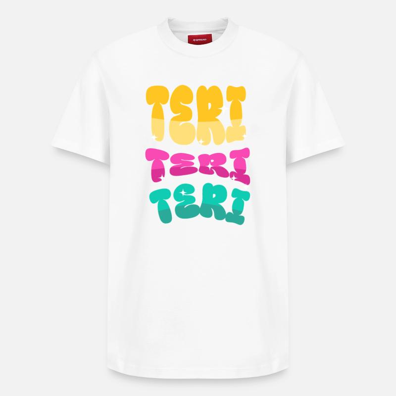 Teri - T-shirt unisexe décontracté en coton Supima – de SPREAD - blanc