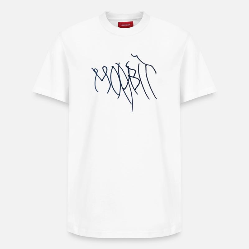 T-shirt Berlin Moabit Hoodie Moabit. - T-shirt unisexe décontracté en coton Supima – de SPREAD - blanc