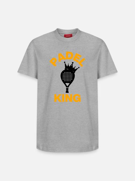 Padel King – Court Ruler! Smash it - Relaxed Unisex Supima Cotton T-Shirt – by SPREAD - white
