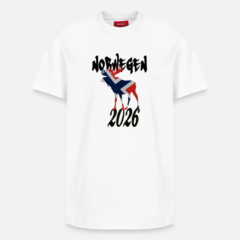 Orignal 2026 - T-shirt unisexe décontracté en coton Supima – de SPREAD - blanc