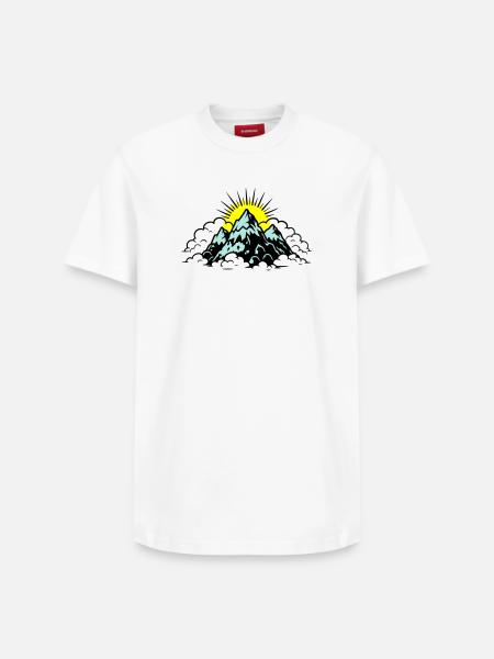 Mountains Alps Nature - Relaxed Unisex Supima Cotton T-Shirt – by SPREAD - white
