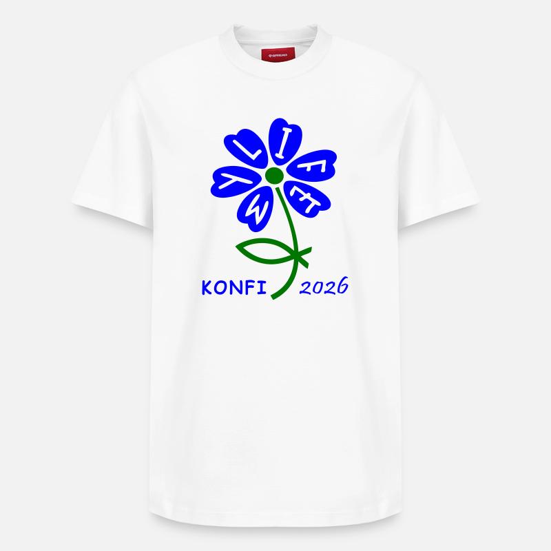 Confirmation 2026 - T-shirt unisexe décontracté en coton Supima – de SPREAD - blanc