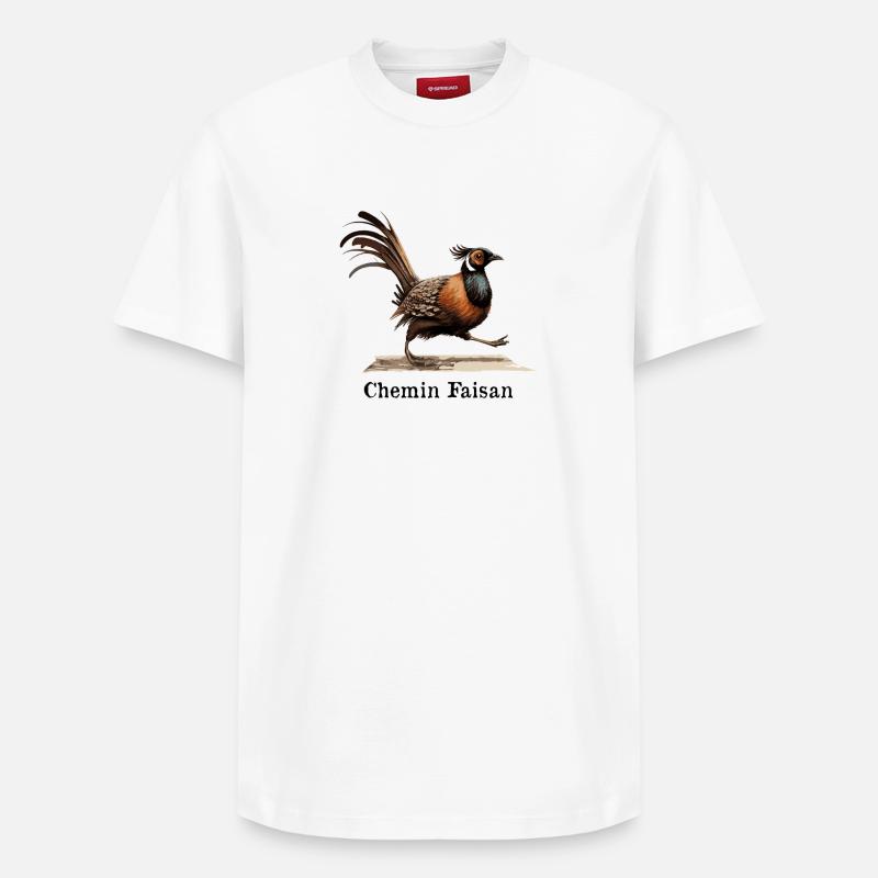 CHEMIN FAISAN !   - T-shirt unisexe décontracté en coton Supima – de SPREAD - blanc