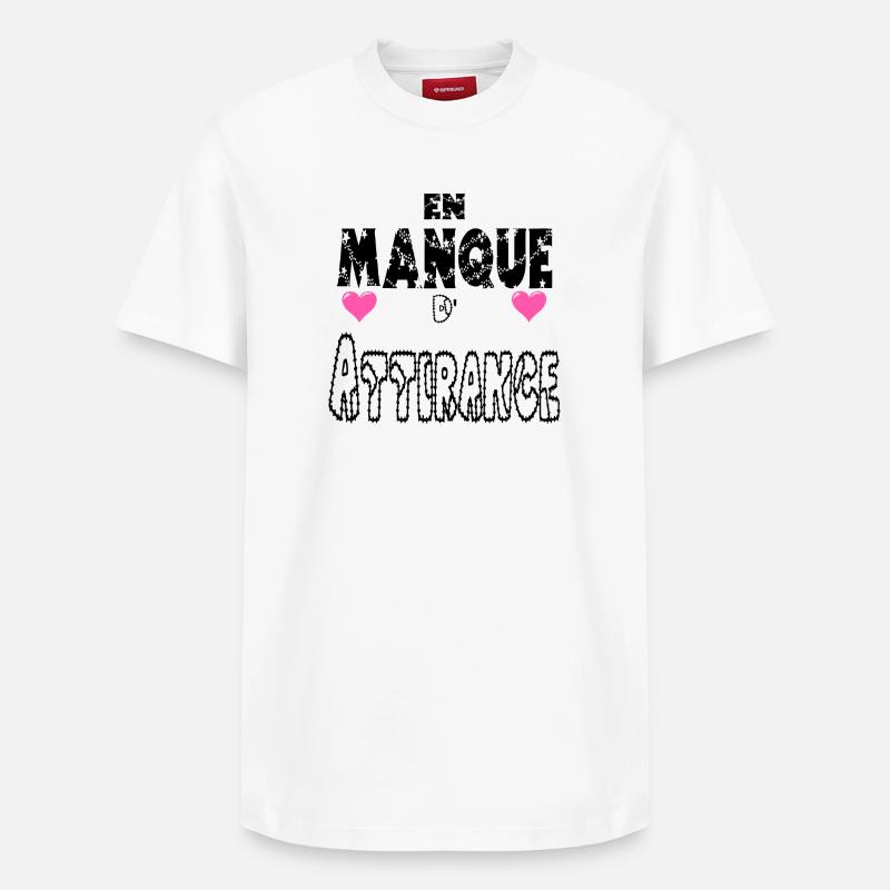 En Manque d'Attirance - T-shirt unisexe décontracté en coton Supima – de SPREAD - blanc