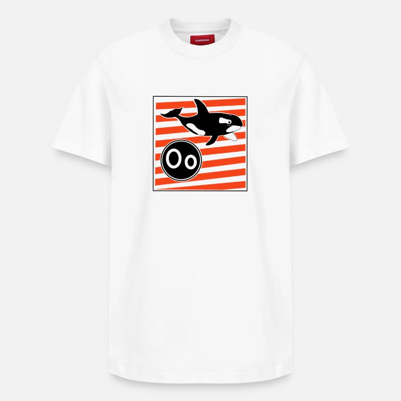 O pour Orca - T-shirt unisexe décontracté en coton Supima – de SPREAD - blanc