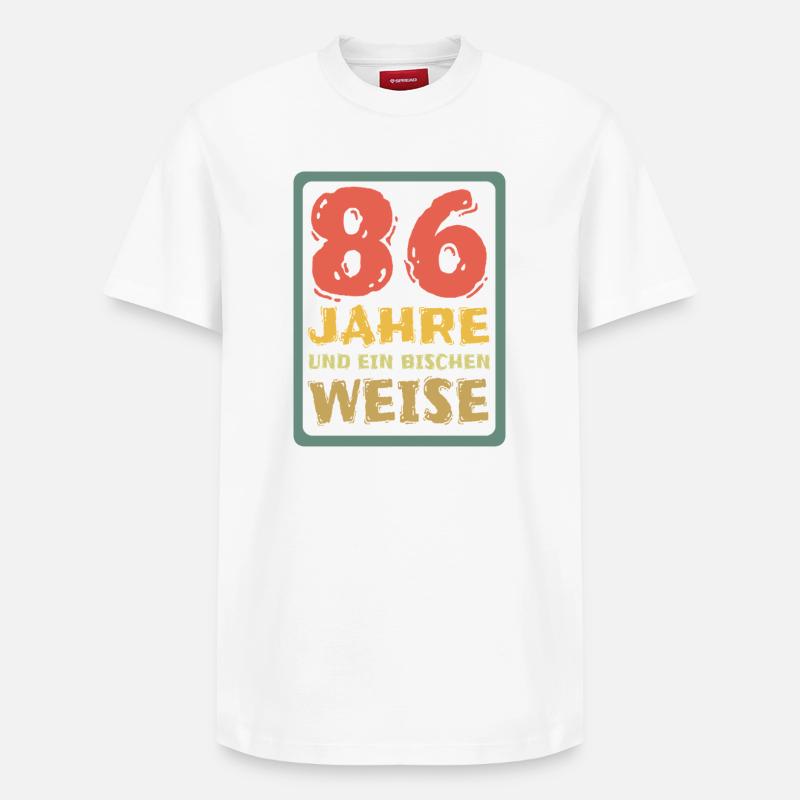 Âge 86 - T-shirt unisexe décontracté en coton Supima – de SPREAD - blanc