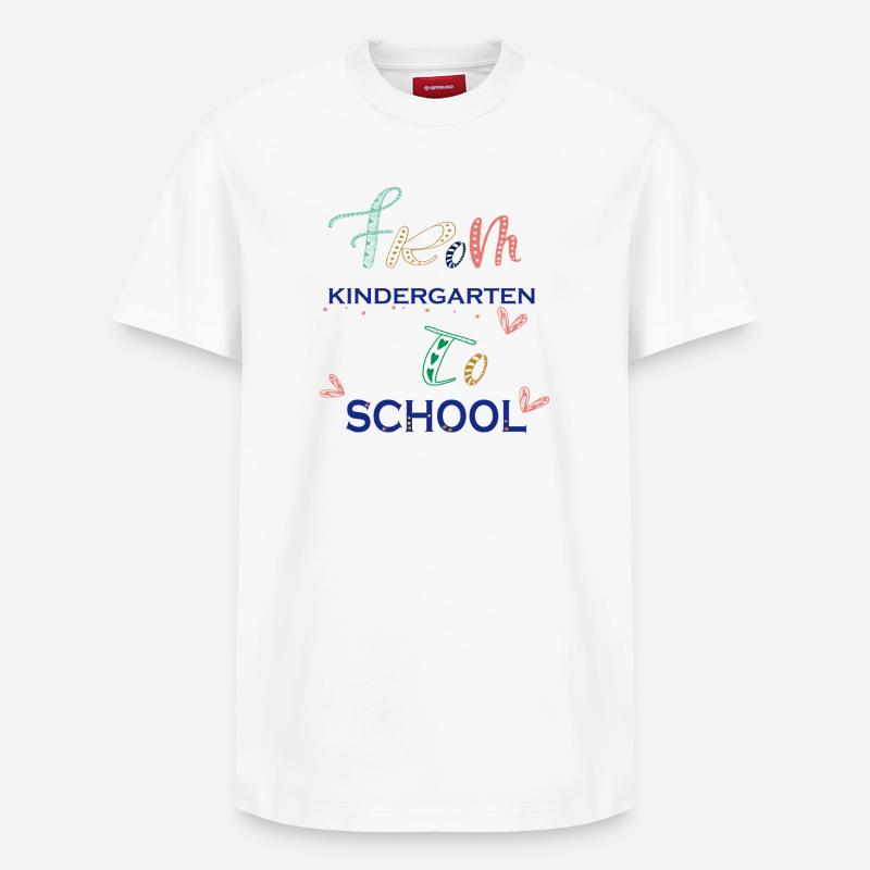 Maternelle - T-shirt unisexe décontracté en coton Supima – de SPREAD - blanc
