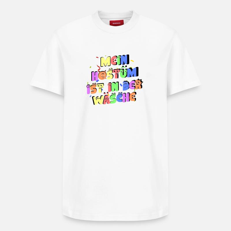 Mon costume est à laver - T-shirt unisexe décontracté en coton Supima – de SPREAD - blanc