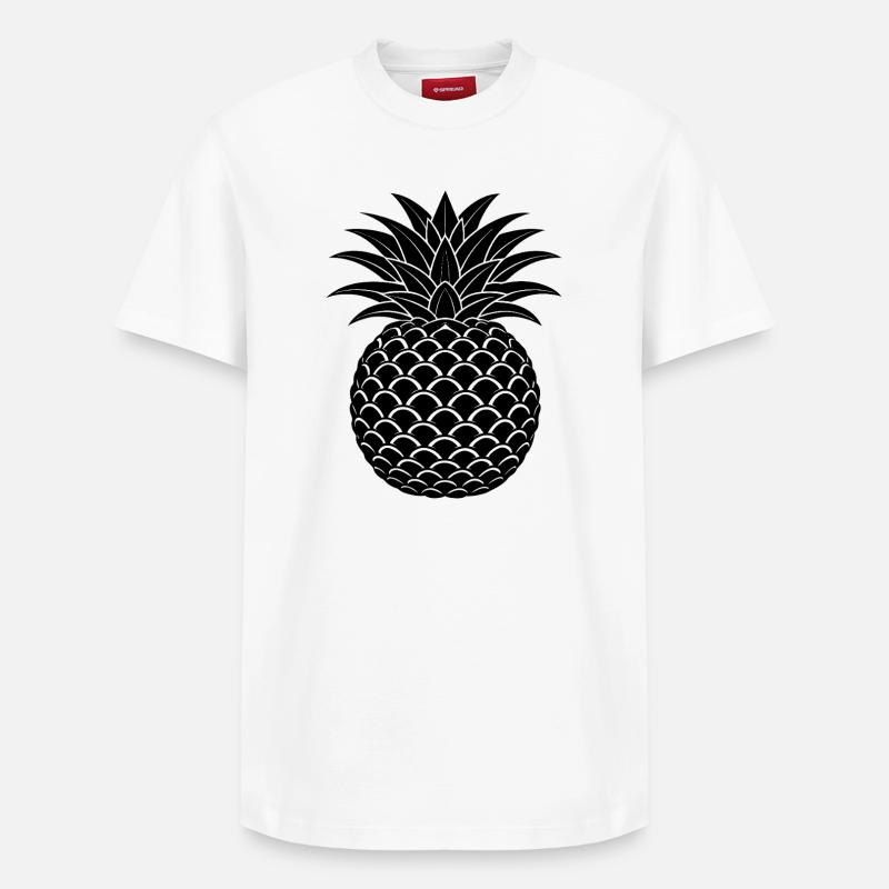 Ananas - T-shirt unisexe décontracté en coton Supima – de SPREAD - blanc
