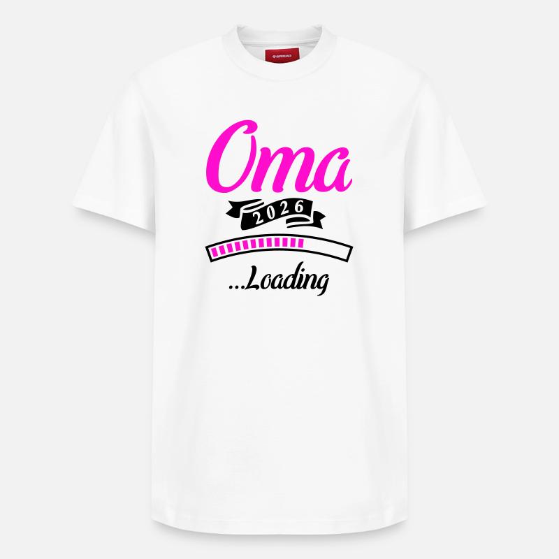Oma 2026 Loading  - Relaxed Unisex Supima Cotton T-Shirt – von SPREAD - Weiß