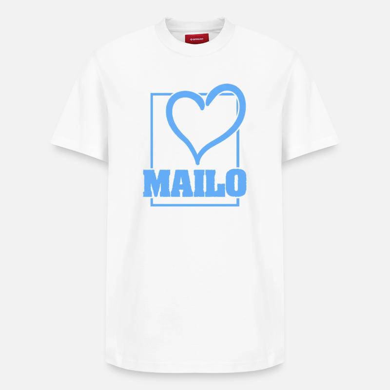 Bachelor Mailo - T-shirt unisexe décontracté en coton Supima – de SPREAD - blanc