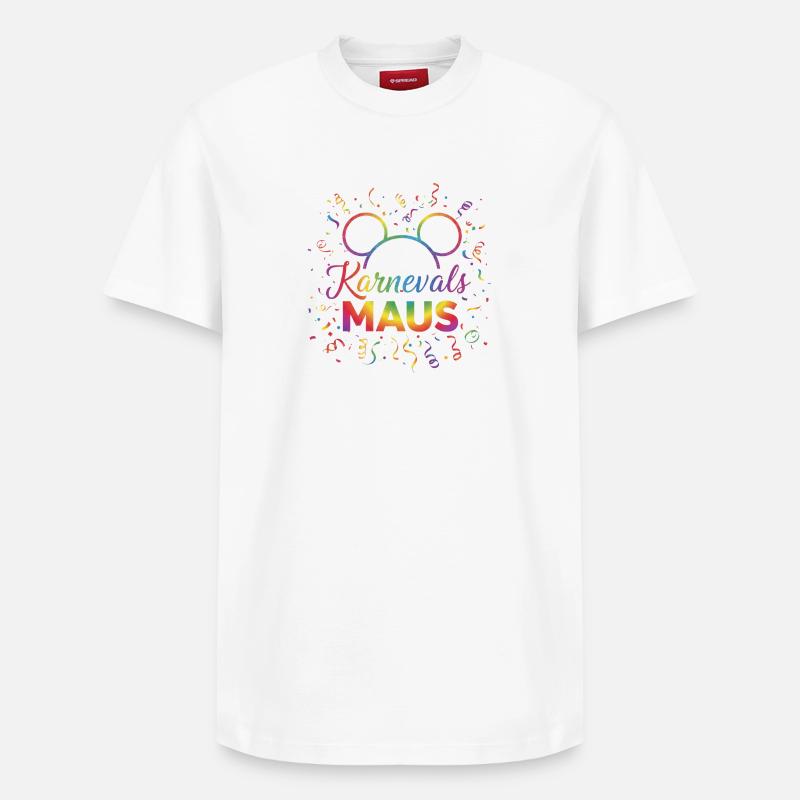 Souris de Carnaval - T-shirt unisexe décontracté en coton Supima – de SPREAD - blanc