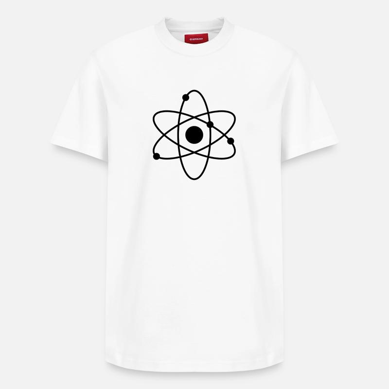Atom - Relaxed Unisex Supima Cotton T-Shirt – von SPREAD - Weiß