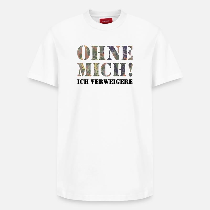 sans moi - T-shirt unisexe décontracté en coton Supima – de SPREAD - blanc