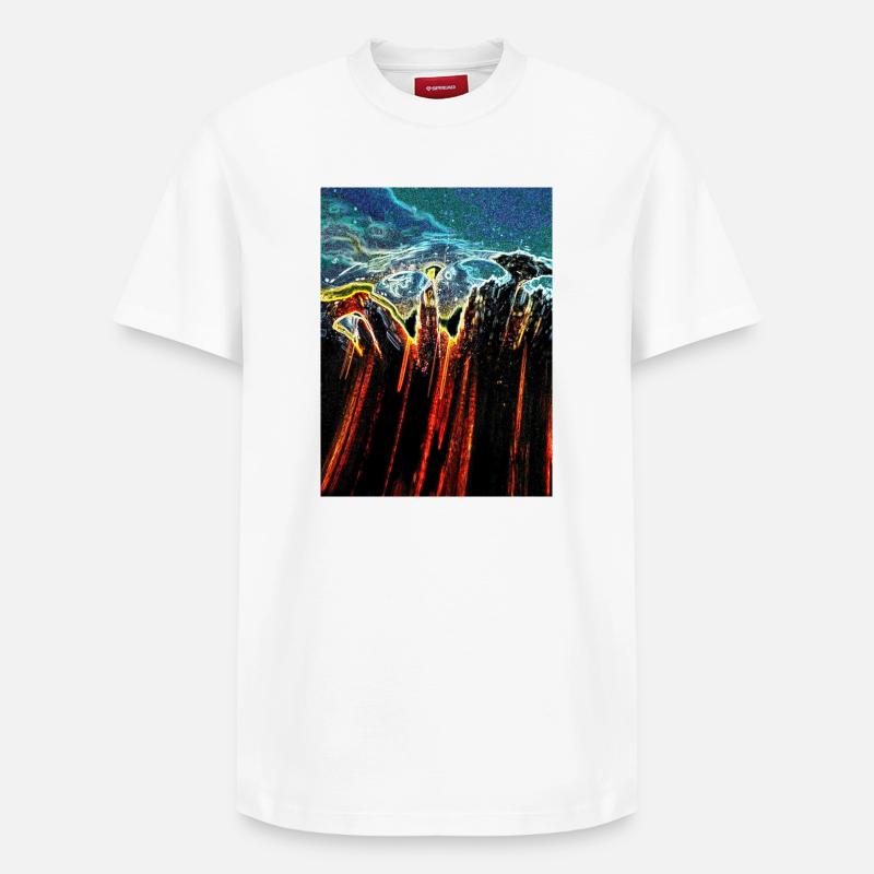 On allons nous?... - T-shirt unisexe décontracté en coton Supima – de SPREAD - blanc
