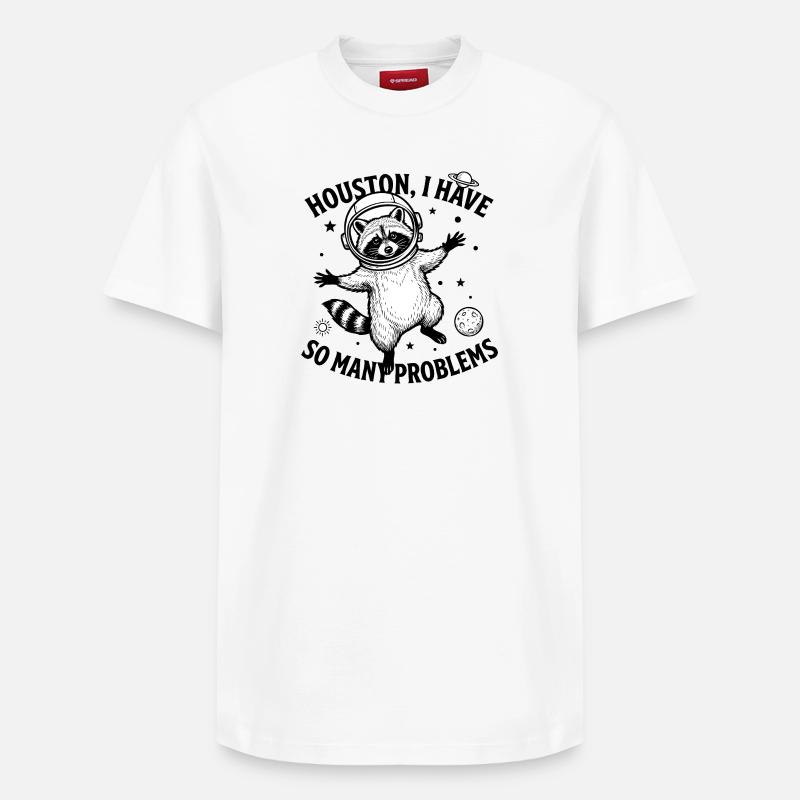 Ours à problèmes - T-shirt unisexe décontracté en coton Supima – de SPREAD - blanc