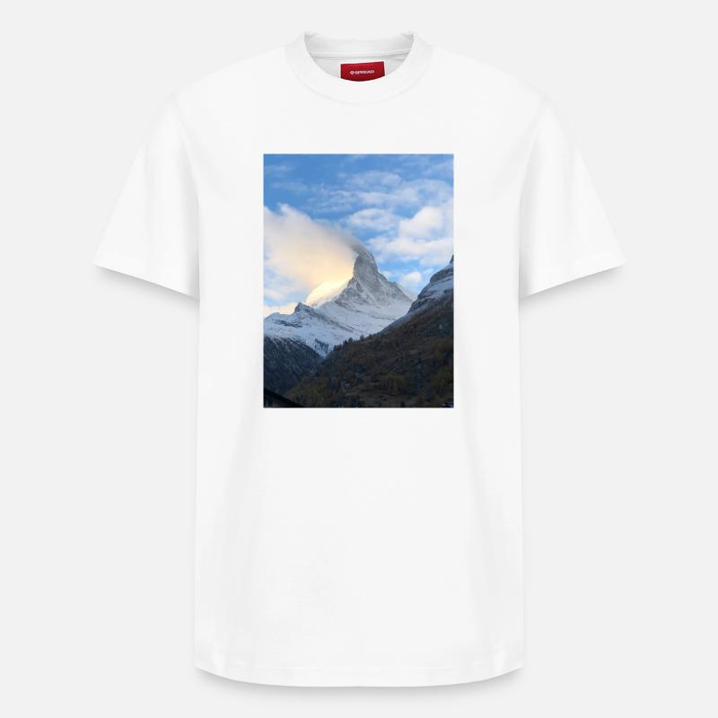 Cervin 1 - T-shirt unisexe décontracté en coton Supima – de SPREAD - blanc