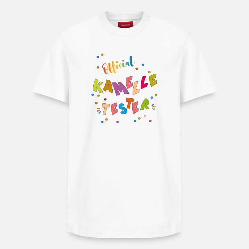 Kamelle Tester - T-shirt unisexe décontracté en coton Supima – de SPREAD - blanc
