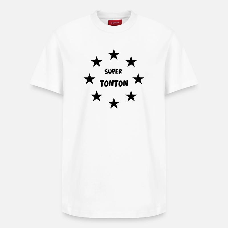 Super-Onkel - Relaxed Unisex Supima Cotton T-Shirt – von SPREAD - Weiß