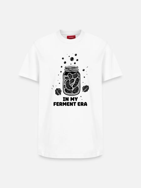 In My Ferment Era Mason Jar - Relaxed Unisex Supima Cotton T-Shirt – by SPREAD - white