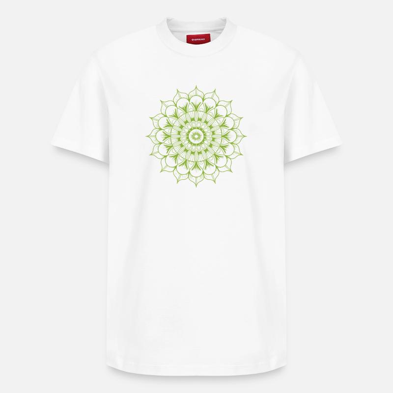 mandala - T-shirt unisexe décontracté en coton Supima – de SPREAD - blanc