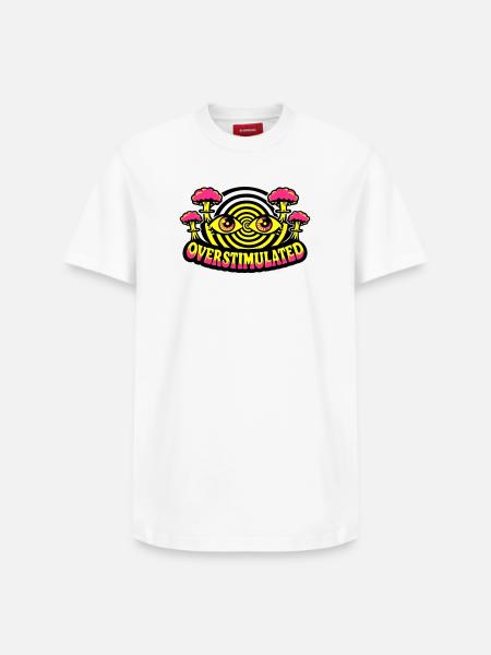 Overstimulated Psychedelic Eyes - Relaxed Unisex Supima Cotton T-Shirt – by SPREAD - white