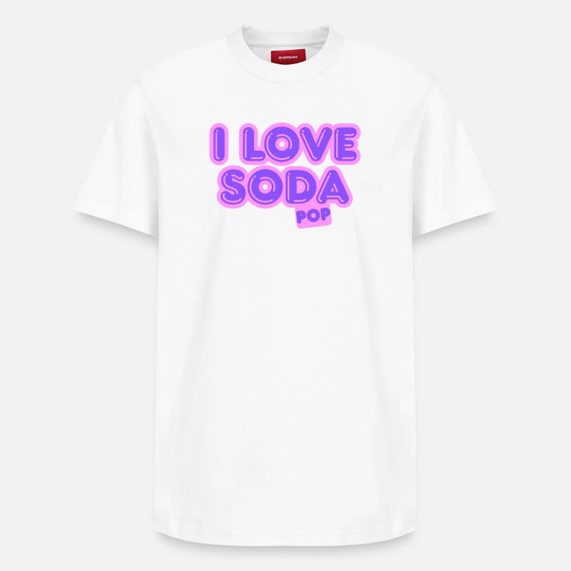 Ich liebe Limonade. - Relaxed Unisex Supima Cotton T-Shirt – von SPREAD - Weiß