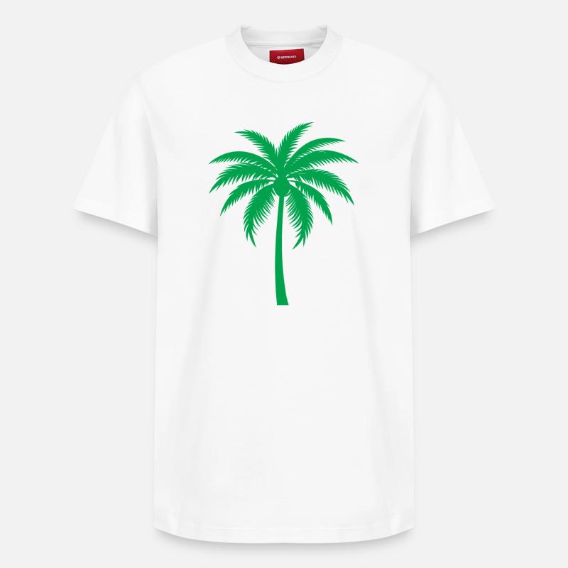 Palmier - T-shirt unisexe décontracté en coton Supima – de SPREAD - blanc