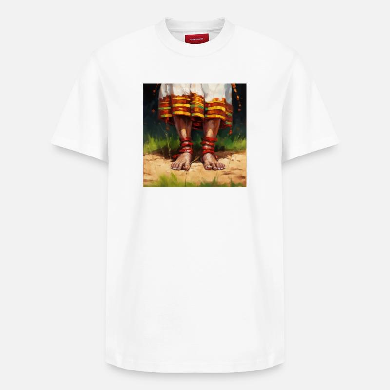 Racines de la Terre - T-shirt unisexe décontracté en coton Supima – de SPREAD - blanc
