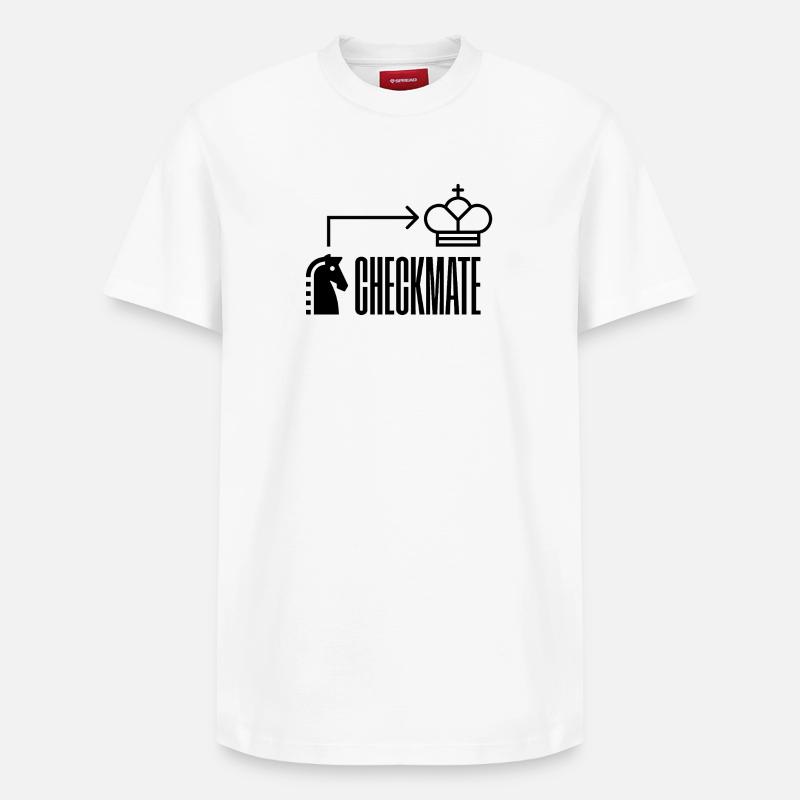 Le coup du chevalier - T-shirt unisexe décontracté en coton Supima – de SPREAD - blanc