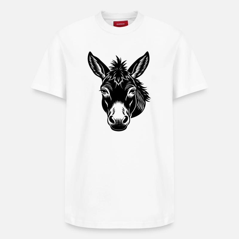 Face de mulet - T-shirt unisexe décontracté en coton Supima – de SPREAD - blanc