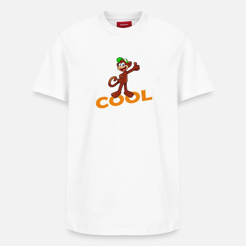 SINGE COOL - T-shirt unisexe décontracté en coton Supima – de SPREAD - blanc