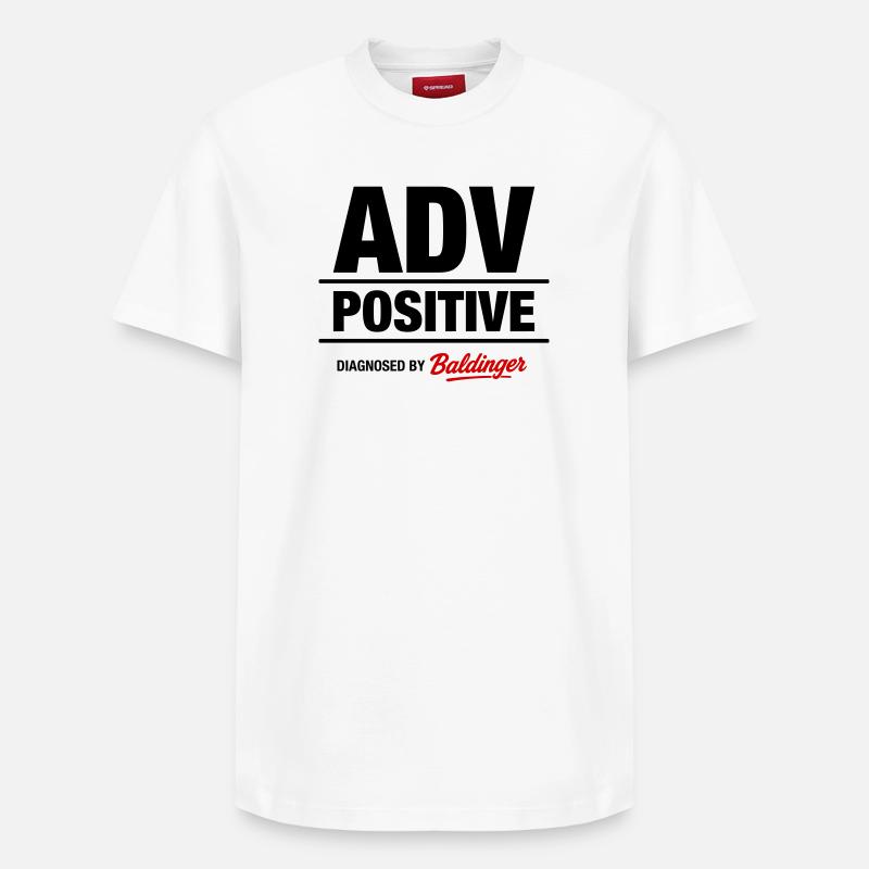 ADV positif - T-shirt unisexe décontracté en coton Supima – de SPREAD - blanc