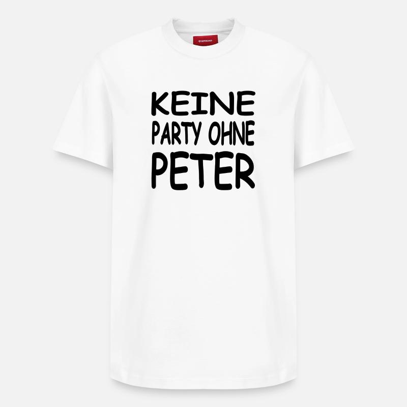 Peter - Relaxed Unisex Supima Cotton T-Shirt – von SPREAD - Weiß
