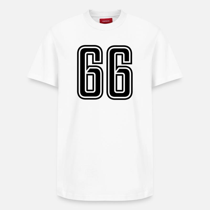 66 - Relaxed Unisex Supima Cotton T-Shirt – von SPREAD - Weiß