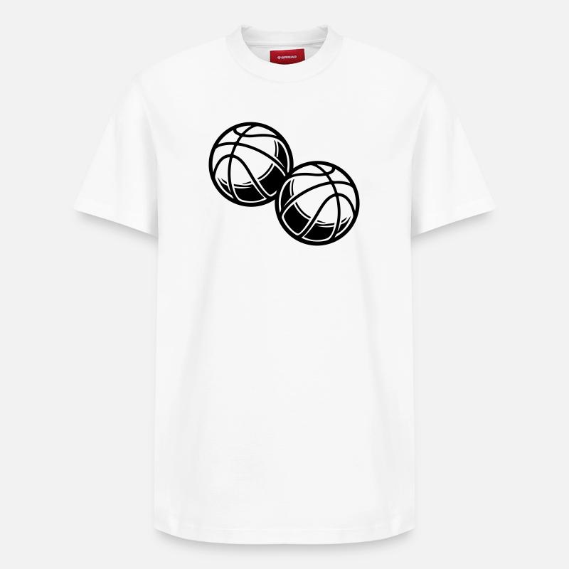Équipe de Basketball Symbol - T-shirt unisexe décontracté en coton Supima – de SPREAD - blanc