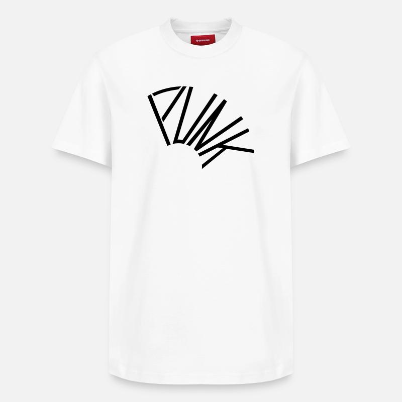 punk - T-shirt unisexe décontracté en coton Supima – de SPREAD - blanc