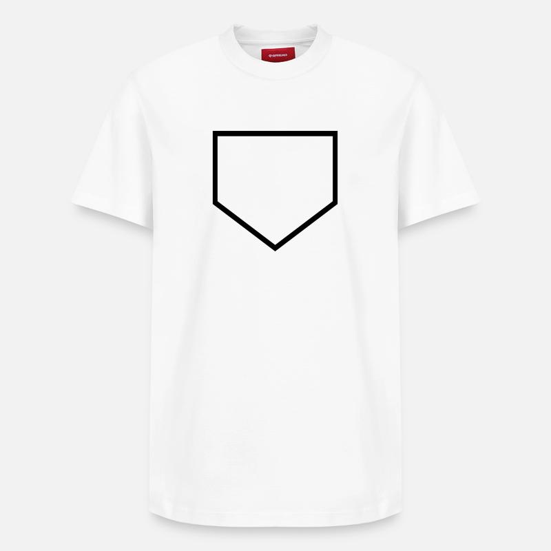 Marbre de baseball - T-shirt unisexe décontracté en coton Supima – de SPREAD - blanc