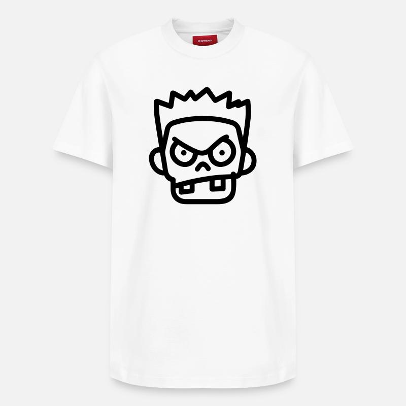 zombie - T-shirt unisexe décontracté en coton Supima – de SPREAD - blanc