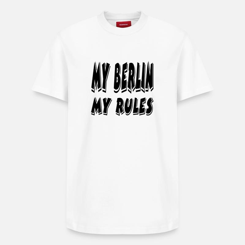 Berlin - Relaxed Unisex Supima Cotton T-Shirt – von SPREAD - Weiß