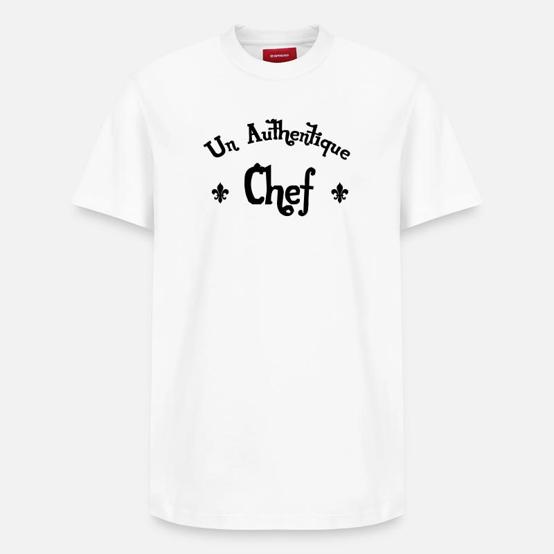 Authentic Chef - Relaxed Unisex Supima Cotton T-Shirt – by SPREAD - white