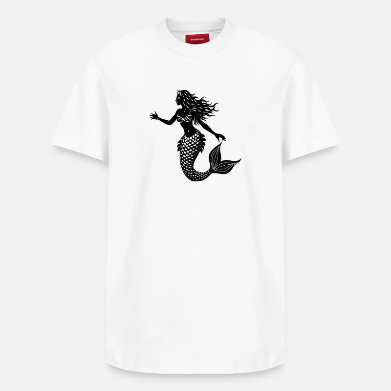 Sirène - T-shirt unisexe décontracté en coton Supima – de SPREAD - blanc