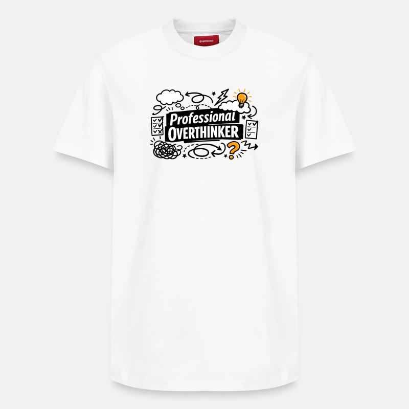 Réfléchisseur professionnel - T-shirt unisexe décontracté en coton Supima – de SPREAD - blanc